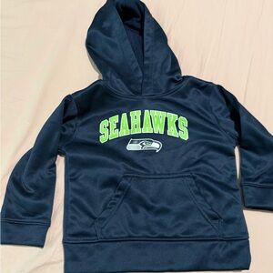 NFL Seahawks Kids Navy and Green Hoodie